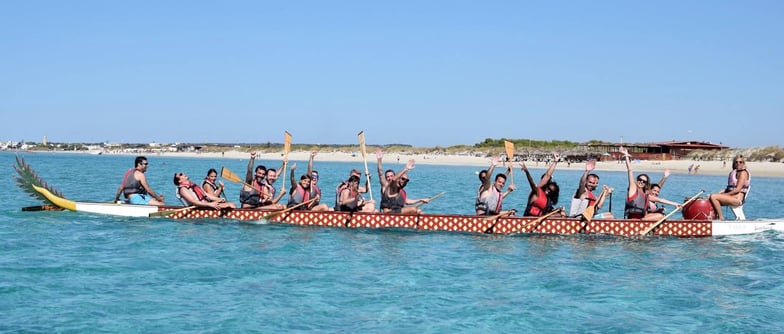 Revevol Team on a Boat in Italy